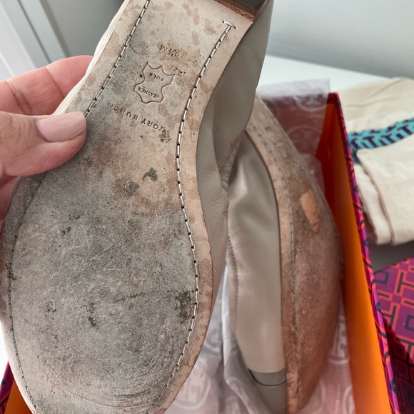 ❌SOLD❌ Tory Burch Minnie Cap-toe ballet flat size 38.5 - Picture 11 of 12
